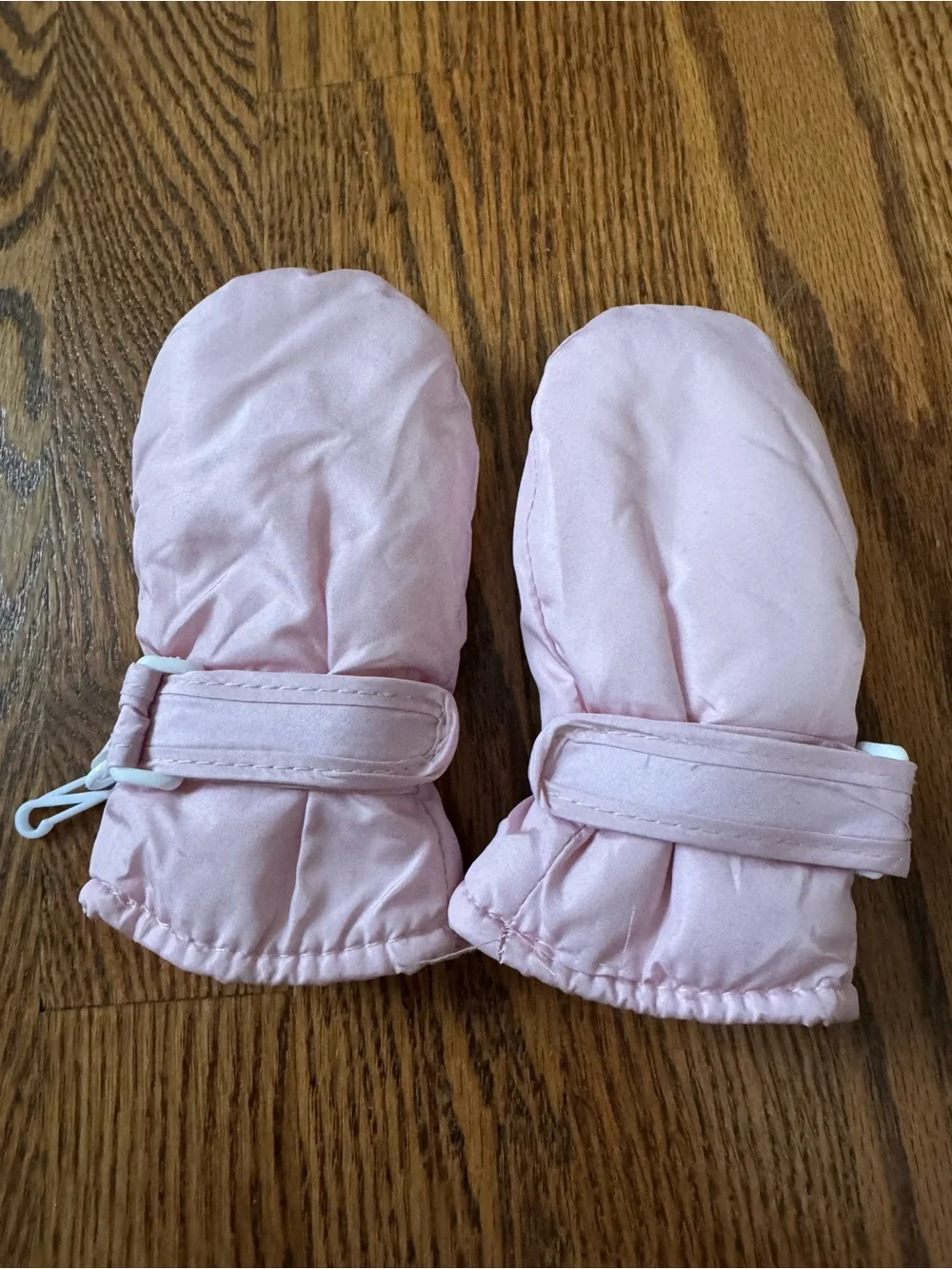 Baby Winter Mittens Bundle – Pink & White Insulated Snow Mittens